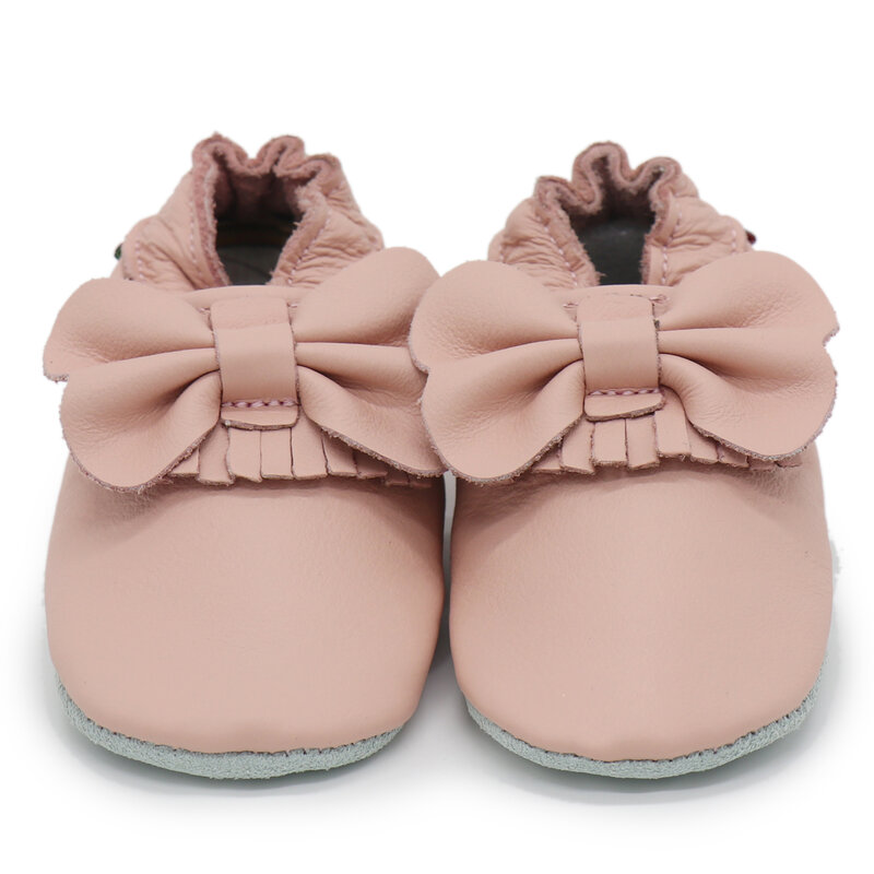 Carozoo-Sapatos de couro de bebê recém-nascido, chinelos infantis, bebê menina e menino