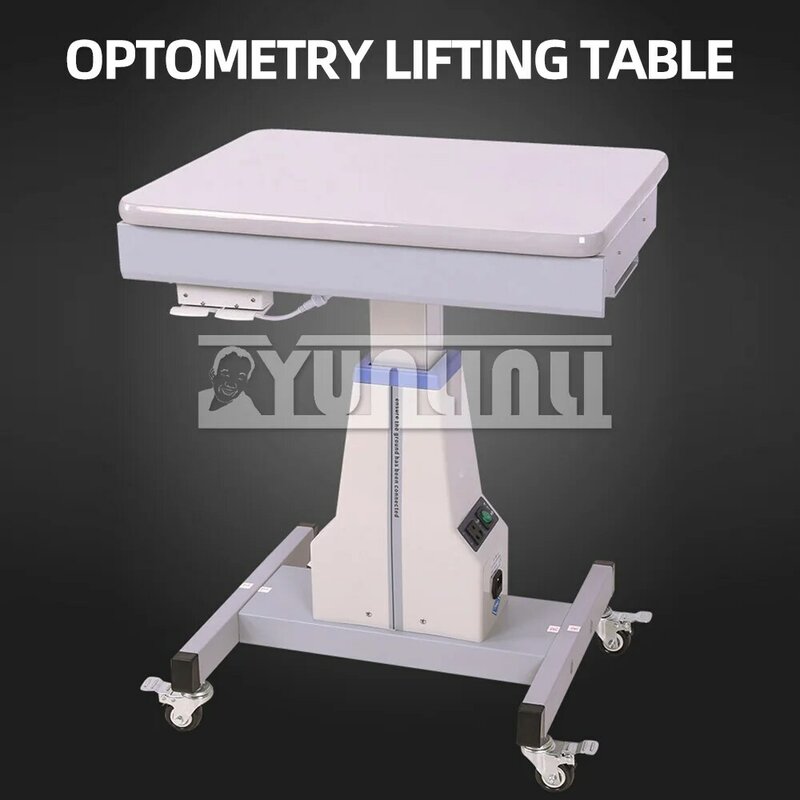 Electric Optometry Lifting Table, Computer Optometry Instrument Lifting Table with Inspection Disc Drawer
