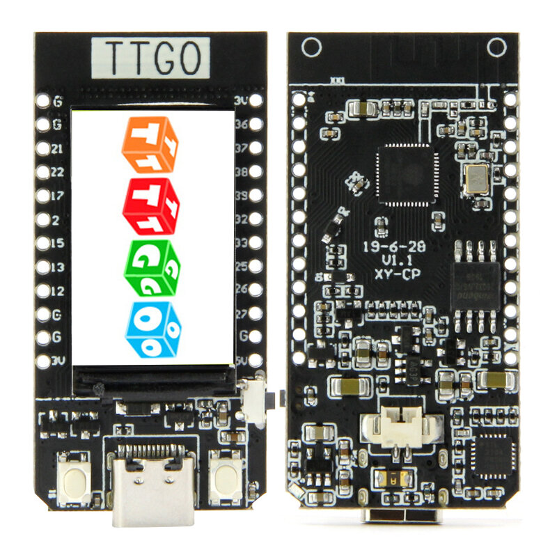 Ttgo t-ディスプレイ開発ボード、esp32wifiモジュール、1.14 "LCD、esp32