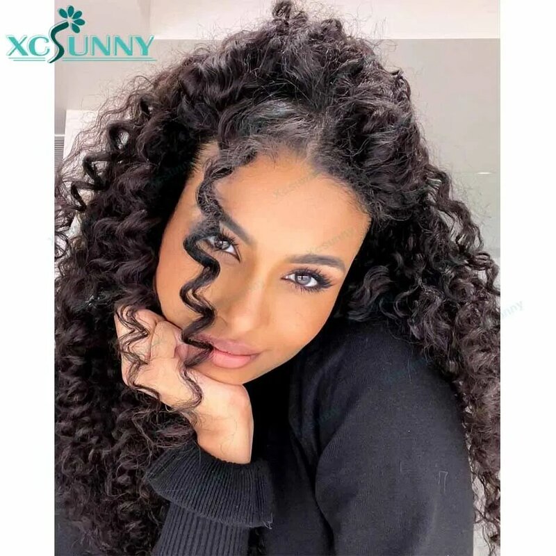 Xcsunny-Extensions de Cheveux Bouclés Microlink pour Femmes Noires, Cheveux Humains Bouclés, Birmanie, Boucle Micro Anneau