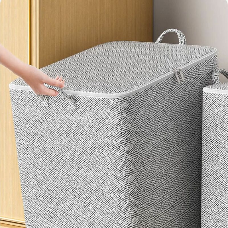 Non-Woven Quilt Storage Bag Gift with Handles Arrows Storage Containers Foldable Sorting Storage Box Home