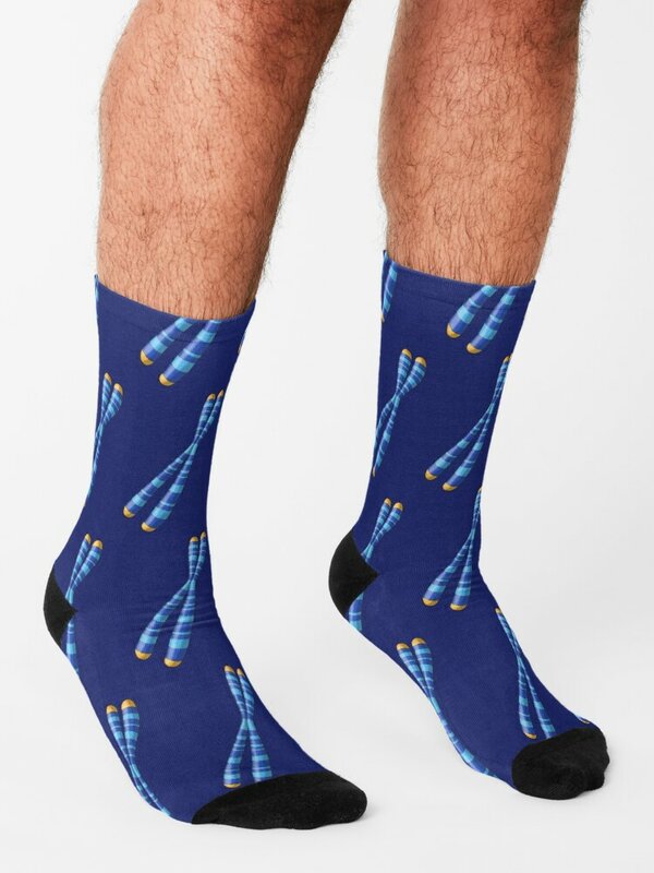 Chromosome Rugby Socks para homens e mulheres, Crossfit Socks, com telômeros nas extremidades