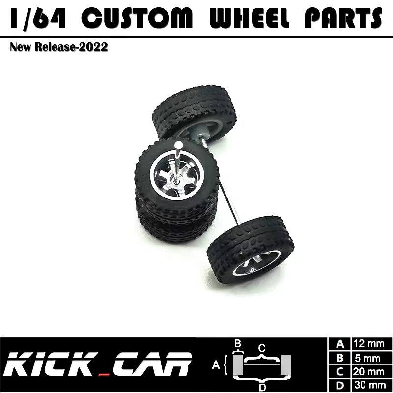 Modelo de carro com pneus de borracha, 1 conjunto de peças modificadas, Corrida veículos brinquedos, Hotwheels Tomica MiniGT, 1:64