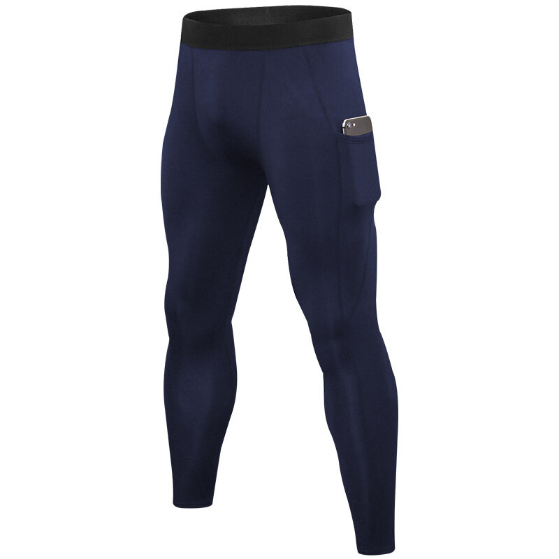 Зимние мужские флисовые дышащие Термолеггинсы, плотные уличные теплые штаны для фитнеса и быстрой сушки с карманами для тренировок и бега, сексуальные
