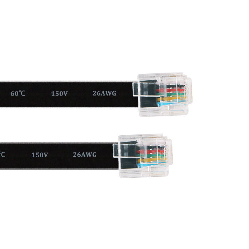 Cable de datos Modular RJ11 RJ12 6P6C para cámara de guía automática ST4, rodamiento inverso macho, Compatible con Ioptron iEQ30, ST-4 de guía automática