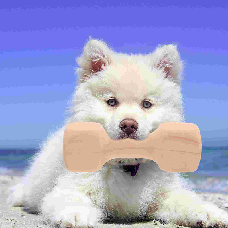 Puppy Supply Portable Chewing Toy Supplies Dog Training Molar Dumbbell Teething Wooden