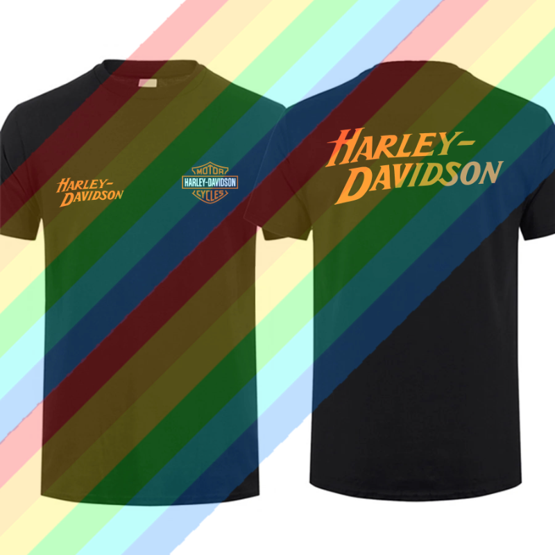 Davidson moto gráfico t-shirt para homens, casual esportes tops, oversized Harleys, streetwear confortável, Est 1903, £, 2024