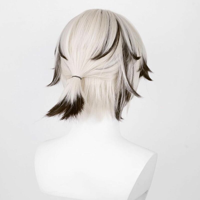 Anime wig cos wig mixed color two-color short hair boy Synthetic Wigs Hair Cosplay