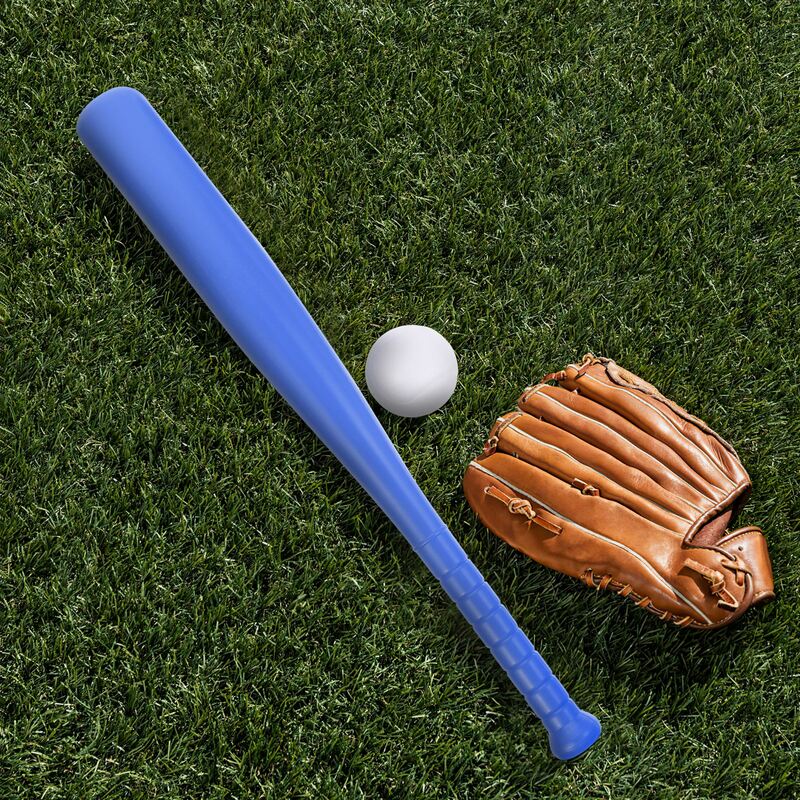 Conjunto de bastão de beisebol para crianças, 4 conjuntos, plástico, bastão, bola flexível, brinquedo para crianças, esportes ao ar livre