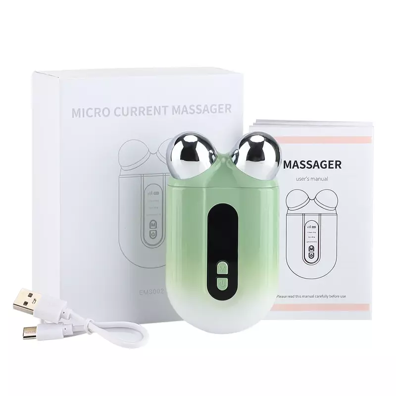 Máquina de masaje facial Ems, masajeador de rodillo facial en V, rejuvenecimiento de la piel, máquina de belleza antiarrugas