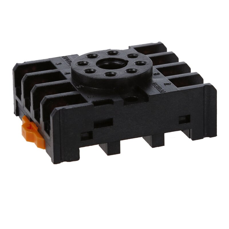 New 8 Round Pin 8-Pin PF083A Relay Base Socket With 10 Copper Tube Lug Battery Starter Cable Welding Crimp Terminal Ring