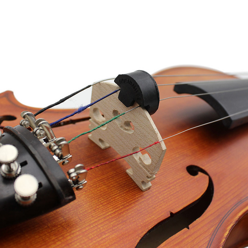 バイオリンミュート器具、ゴム楽器、練習アクセサリー、4個