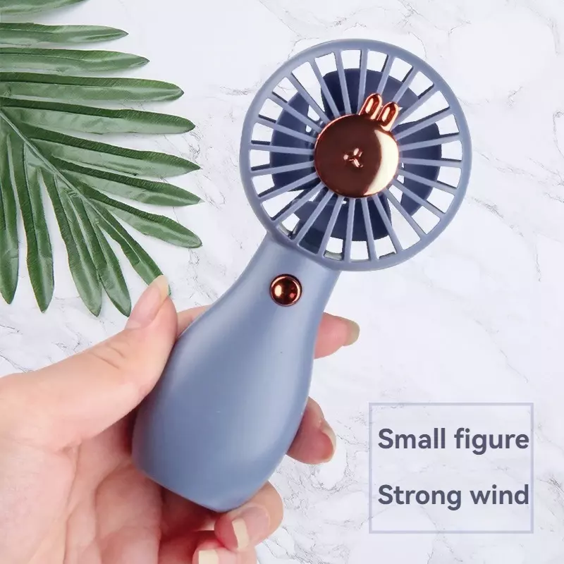 2024 Handheld Mini USB Cartoon kleinen Lüfter tragbare Lanyard tragbare Tasche Aufladen Outdoor-Lüfter Schlafsaal Fan