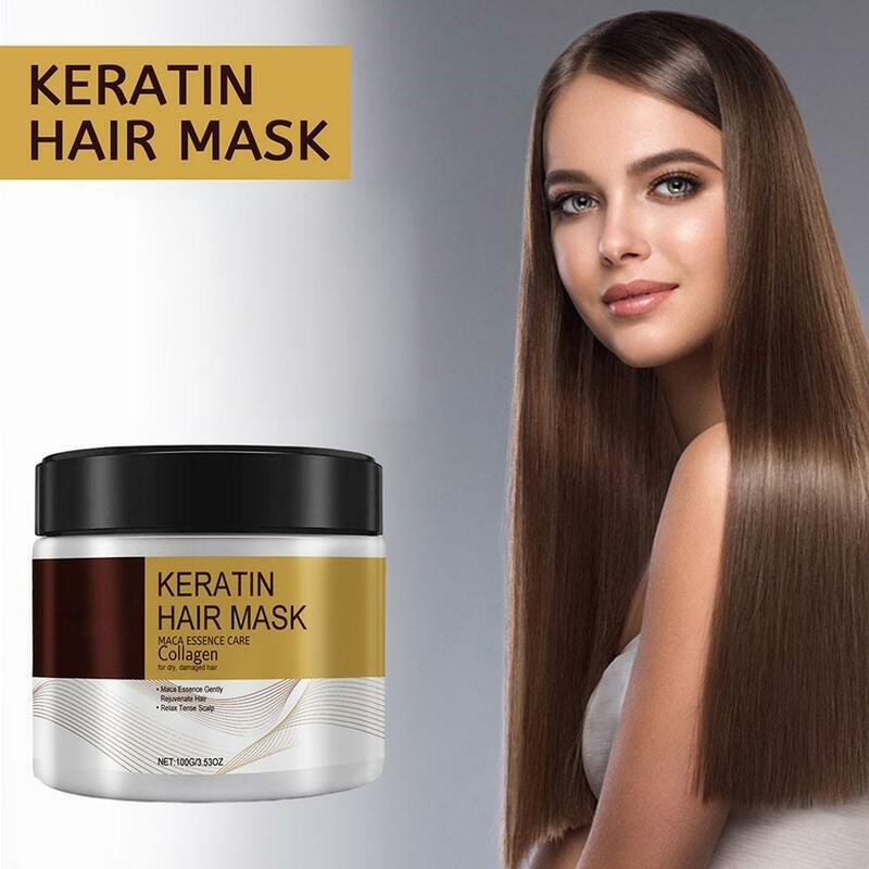 KerBrian-Masque hydratant pour cheveux, nourrissant, anti-chute de cheveux, réparation sèche endommagée, traitement à extrémités fourchues, lissage du cuir chevelu, soin des cheveux crépus