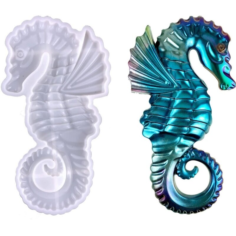 Seahorse Epoxy Resin Molds, Large Animals Silicone Resin Molds, Halloween Decor Mold for Wall Hanging, Home Decoration, Christma
