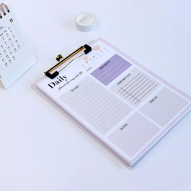 52 Vellen Dagelijkse Planner Eenvoudig Groot Te Doen Lijst Draagbare Agenda Organisator Memo Pads Tijdschema Notitieblokken Koreaanse Briefpapier