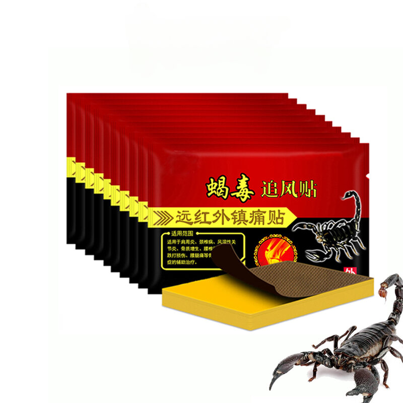Escorpião e Extrato de Veneno, Joelho Articulação, Artrite Reumatóide, Body Massager Patch, Medicina Chinesa, 120Pcs