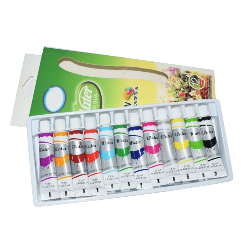 Acrylfarbe, 12 Farben, Acrylfarbenflaschen, Künstler-Acrylfarbe, reichhaltiges Pigment