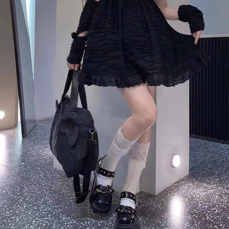 Sanrio-女性用ハンドバッグ,大容量,半袖,旅行用,ショルダーバッグ,カジュアル,黒,新しいコレクション