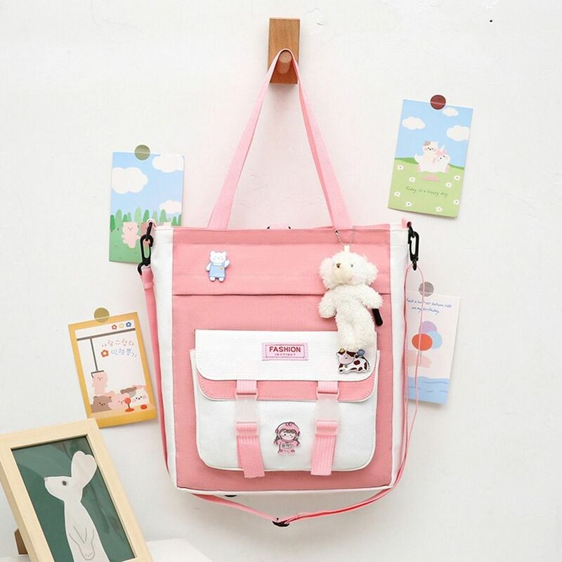 Multifunctional Zipper Pouch Bag New Thickened Canvas File Bag Portable Large Capacity Data Storage Bag School Office Supplies