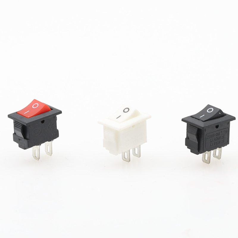 Interruptor basculante de encendido y apagado a presión, pulsador de 10x15mm, 2 pines, 3a, 250V, KCD11, 10MM x 15MM, negro, rojo y blanco, 5/10/15 unidades