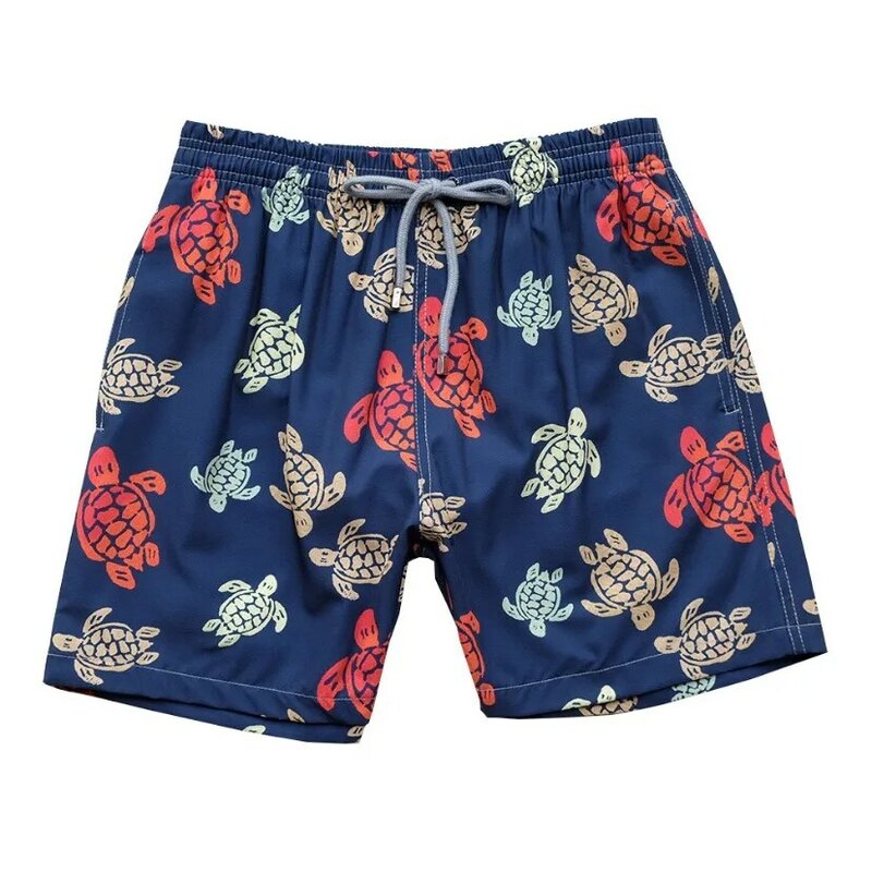 Pantalones cortos de playa para hombre, traje de baño, Bermudas, bañadores, novedad de verano, 2024