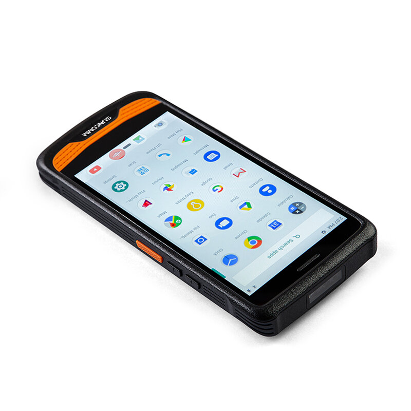 안드로이드 생체 인식 GPS 방수 바코드 지문 NFC RFID 리더, PDA 장치, SUNCOMM SC200, 4G, 견고한 5.5 인치