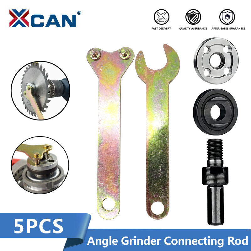 XCAN amoladora angular de conversión de taladro eléctrico, biela para disco de corte, rueda de pulido, adaptador de soporte de mango de metales, 10mm
