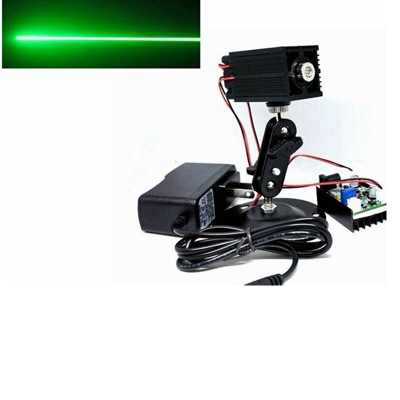 Módulo verde do diodo laser, ponto, linha, cruz, motorista 12V, TTL, 33*50, 100mw, 532nm