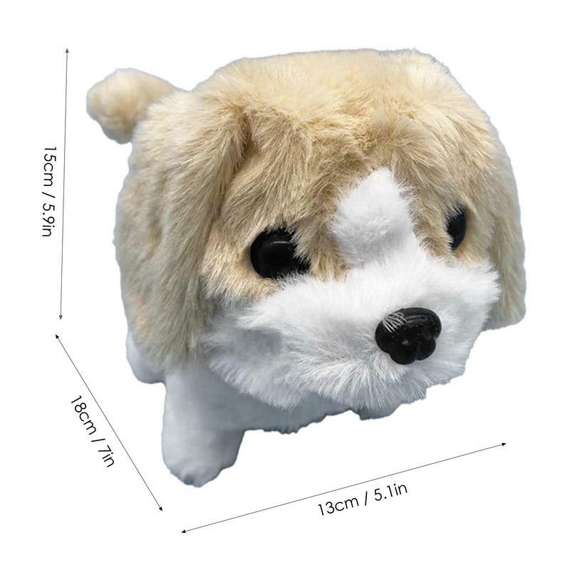 Interactive Plush Dog Electric Walking Interactive Animated Puppy Tail Wagging Dog Puppy Stuffed Animal Plush Birthday Gifts For