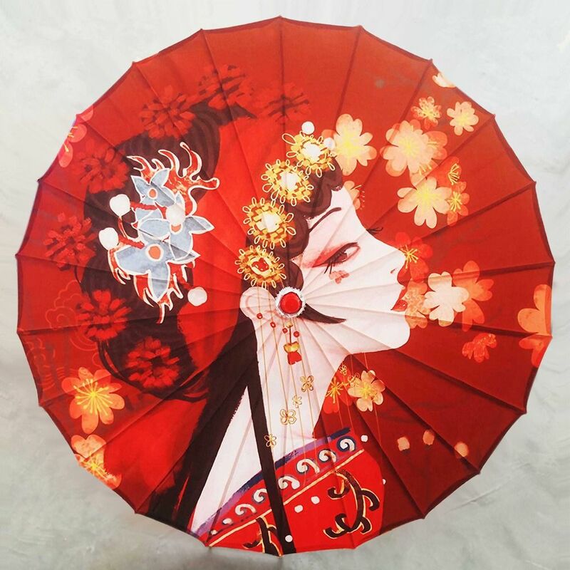 10 warna kertas minyak payung gaya antik Cina kostum payung fotografi pengiring pengantin pesta pemandangan