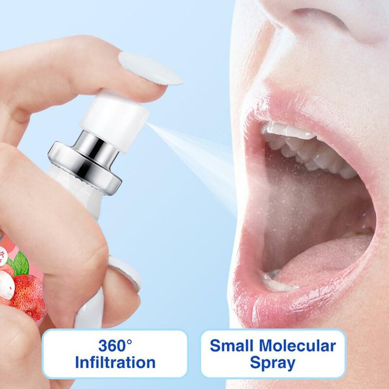 สเปรย์ปากติดทนนานสำหรับการดูแลช่องปากและง่ายต่อการพกพาสเปรย์กลิ่นปาก20มล. กลิ่นปากกำจัดกลิ่นปากใช้งานง่าย