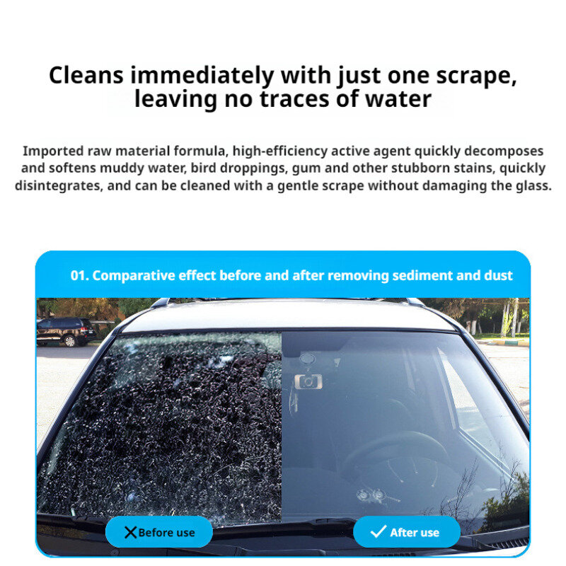 Super concentrated degreasing glass water special car glass cleaner