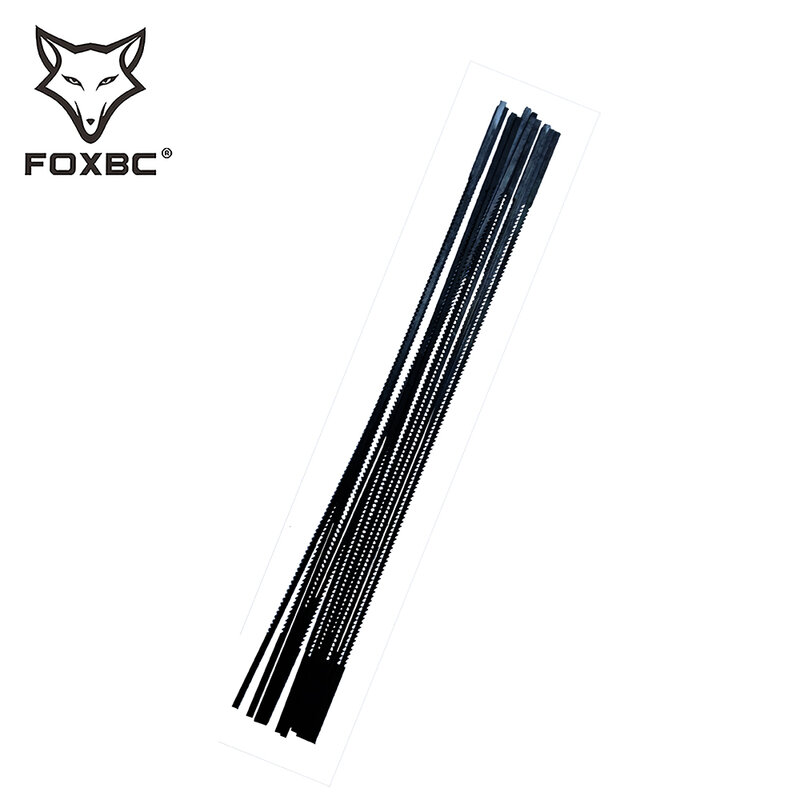 FOXBC-hojas de sierra de desplazamiento de extremo liso, 36 piezas, 130mm, 10 TPI, 5 pulgadas, para carpintería