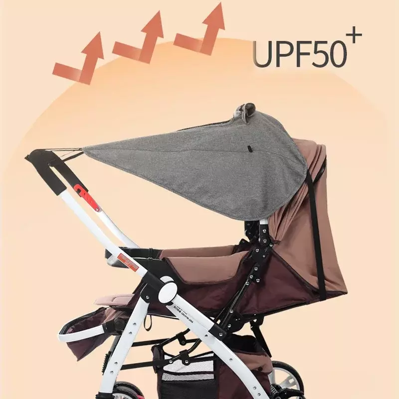 Bebê Stroller Toldo Acessórios, Sombreamento Anti-Ultraviolet Sun Cover, Anti-chuva Canopy, Carrinho De Bebê Universal