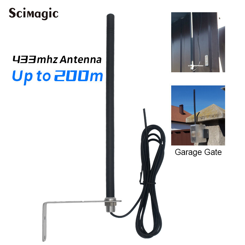 Externe Antenne Voor Poort Garagedeur Voor Garage Afstandsbediening Signaalverbetering Antenne 433.92Mhz