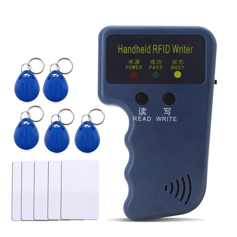 Handheld Flipper Zero Duplicator Card Reader 125KHz EM4100 Video Programmer Writer T5577 Repetitive Wipe Handheld RFID Writer