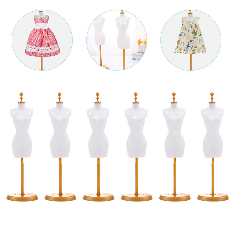 Vestido de Maniquí de muñeca, forma de Mini soporte, exhibición de ropa, Torso de casa de muñecas, formas en miniatura, modelo de costura, decoración, accesorios de paisaje