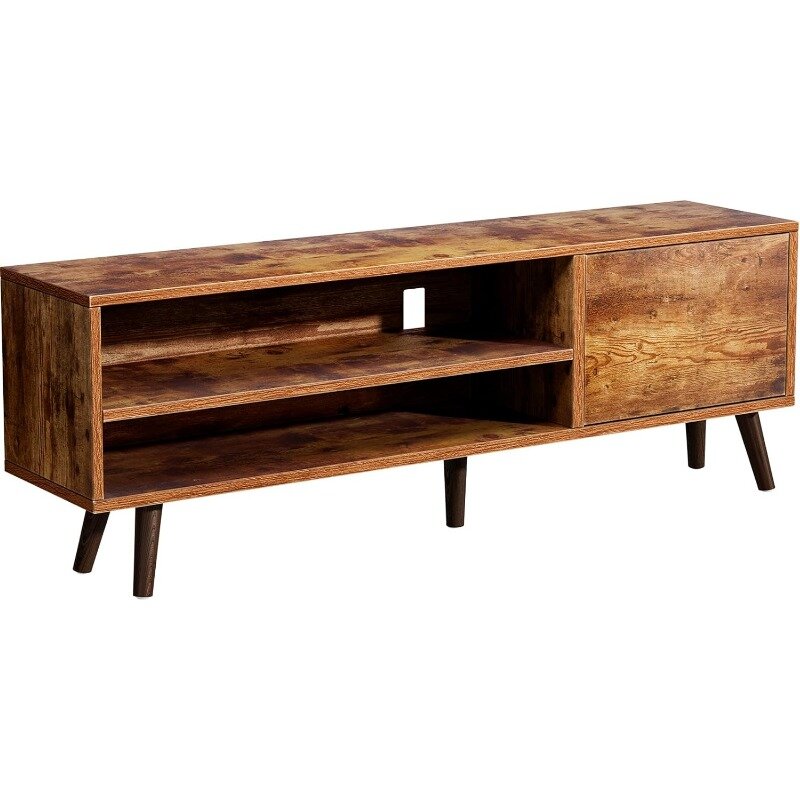 Retro TV Stand with Storage for TVs up to 70 In,tainment Center