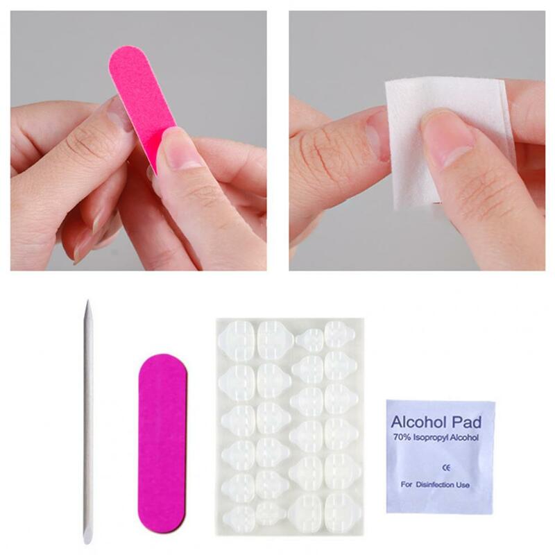 No Odor 1 Set Excellent Nail File Fingernail Toenail File with Jelly Glue Set Plastic Toenail File Ultra-Thin   Home Supplies