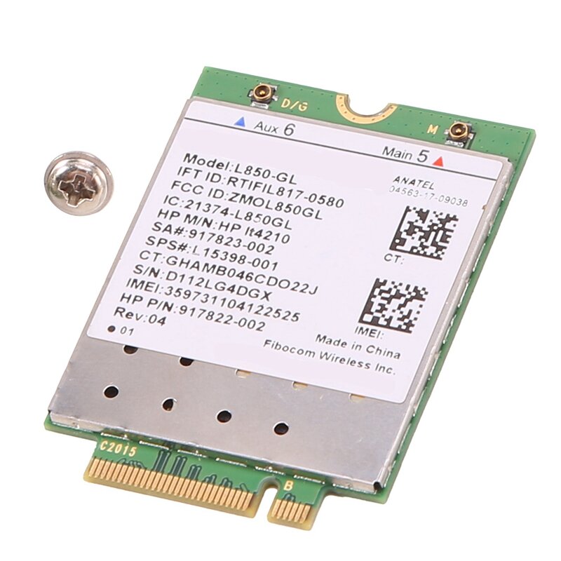 L850-GL LT4210 FDD-LTE TDD-LTE 4G Card 4G Module SPS,917823-001 For 430 440 450 G5 Notebook