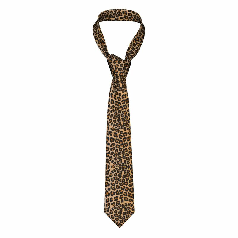 ليوبارد الرجال النساء ربطة العنق ضئيلة البوليستر 8 سنتيمتر رابطة عنق الحيوان الكلاسيكية لرجال الأعمال اكسسوارات Gravatas