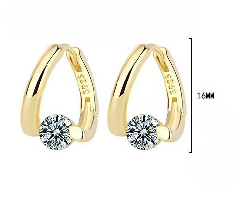 100% Real 6.5mm 1.0carat D Color Moissanite Hoops Earrings for Women 2023 Trending New In Earrings Silver 925 Jewelry