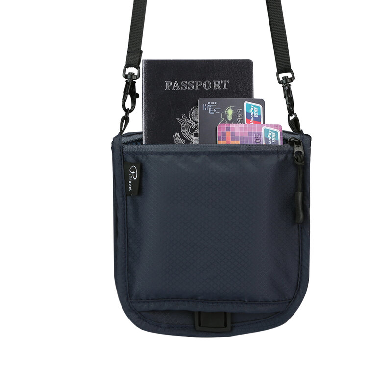 Миниатюрная поясная сумка для мужчин и женщин, маленькие спортивные дорожные сумки через плечо с блокировкой RFID, водонепроницаемая нагрудная сумка с держателем для паспорта