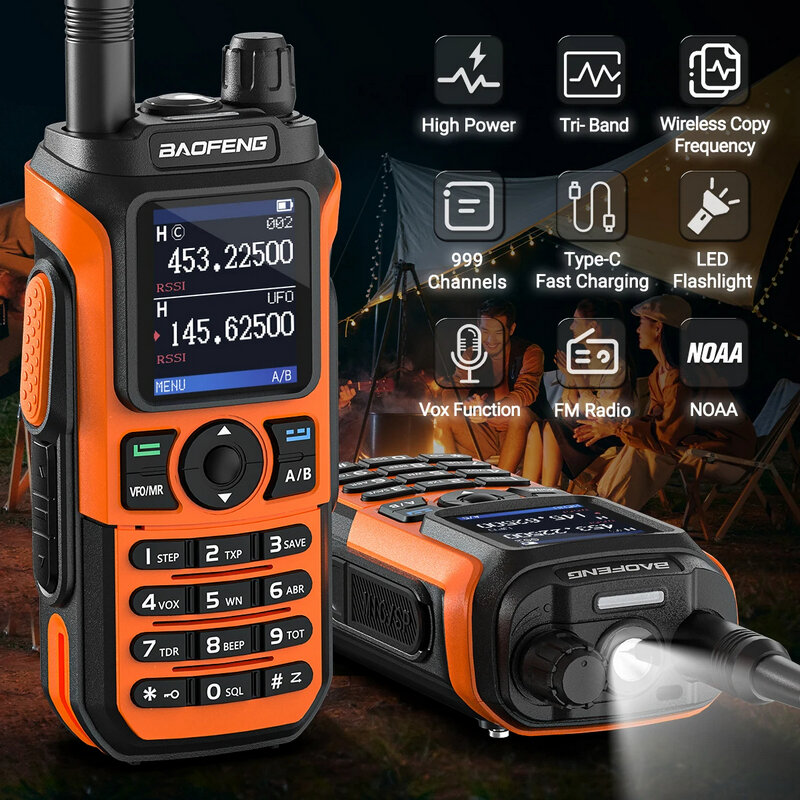 Baofeng-walkie-talkie UV-21 PRO, Radio Ham bidireccional, frecuencia de copia inalámbrica, profesional, largo alcance, 16 km, alta potencia