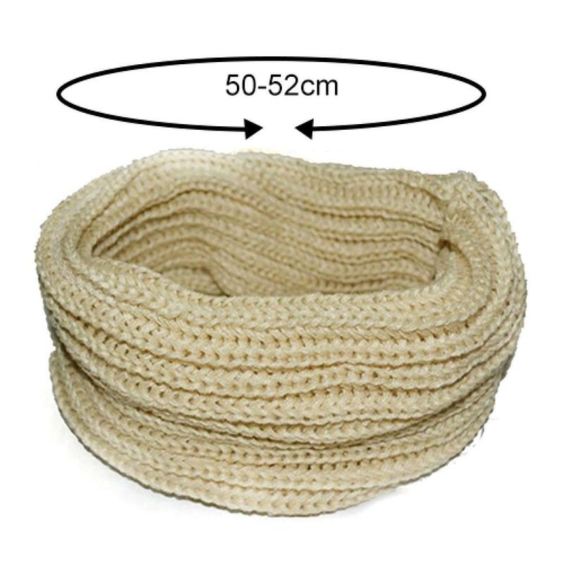 Fashion Women Knitted Scarf Men's Winter Fashion Cable Knitted Solid Scarf Shawl Neckerchief Men Neck Scarfs Ring Neck Warmer