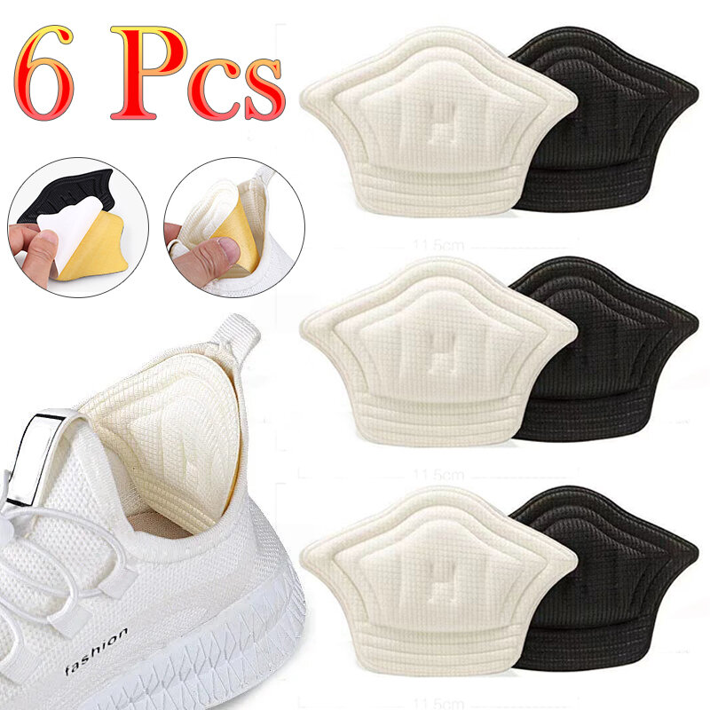 6pcs Insoles Patch Heel Pads for Sport Shoes Pain Relief Antiwear Feet Pad Adjustable Size Back Sticker Cushion Inserts Insole