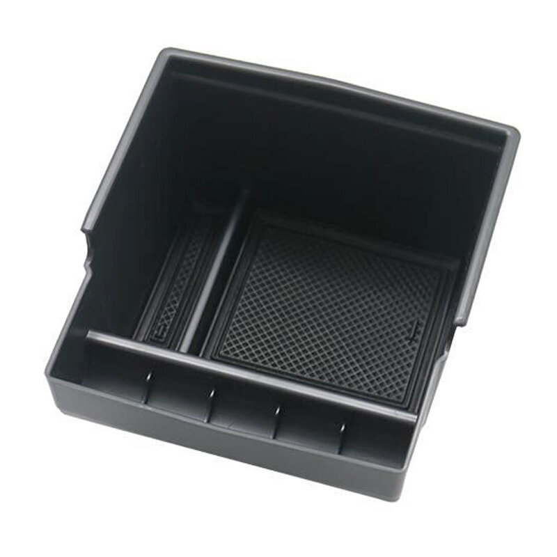 Caja de almacenamiento para Reposabrazos de coche, organizador de bandeja de plástico ABS, color negro, compatible con Subaru Forester 2014, 2015, 2016, 2017, 2018