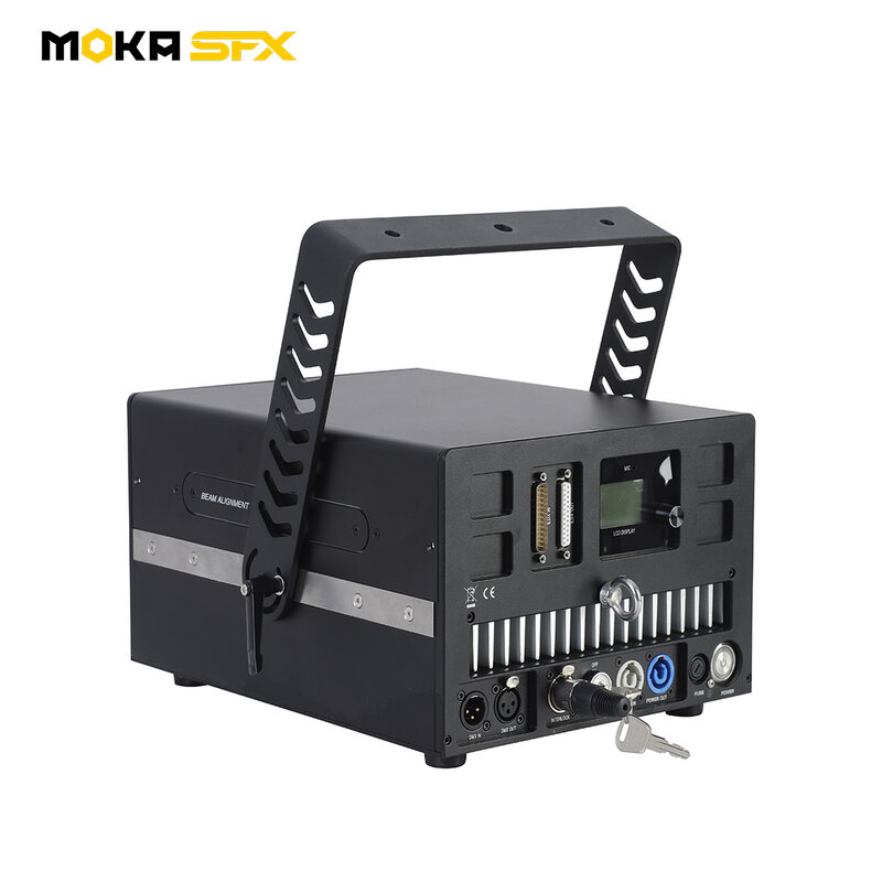 MOKA SFX 20W High Power Laser Light with Flight Case DT50BB ILDA Laser Projector Animation Laser Scanner for Lighting Show