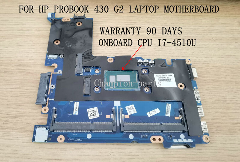 ORIGINAL 774527-601 774527-501 For HP PrLA-B171P FOR HP ProBook 430 G2 LAPTOP MOTHERBOARD ONBOARD CPU I7-4510U 90 DAYS WARRANTY